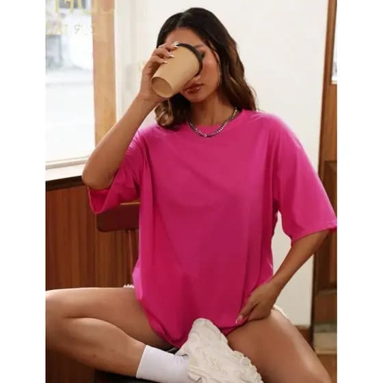 Kit Shorts Legging e Camiseta Lisa 100% algodão Street Feminina Oversized