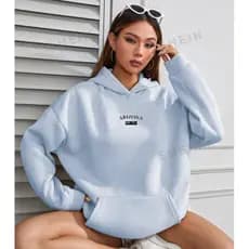 Moletom Feminino Capuz Canguru Básico Confortável Moda 2025 Arizona