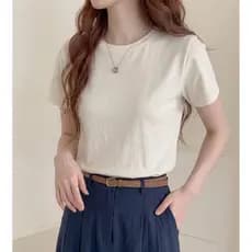 Camiseta Feminina Lisa Básica 100% Algodão Casual Dia a Dia