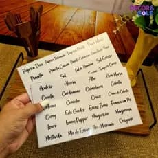 48 Adesivos Minimalistas para Temperos Etiquetas Organizadoras Vinil 5x2cm Resistentes à Água