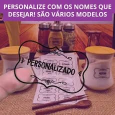 Etiquetas Adesivos Personalizados Para Potes Temperos Vinil Resistente A Prova D'água