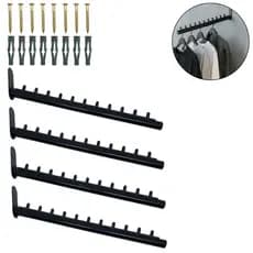 Quatro Araras 40cm Rt Inclinadas Para Loja Fixa De Parede
