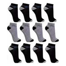 Kit 6 e 12 Pares Meias Masculina Casuais Cano Curto Soquete