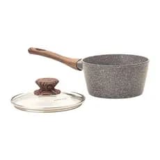 Panela de Indução Cerâmica Antiaderente 16Cm Com Tampa Vidro Mimo Style