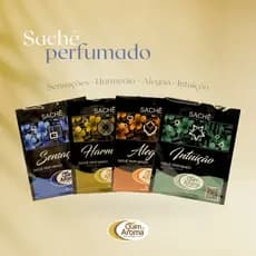 Kit 4 Sachês Perfumados 8g - Para Gavetas, Roupeiro, Automóvel, Bolsa e Ambiente
