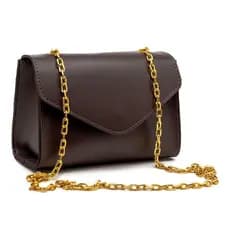 Bolsa Envelope Feminina Baú Corrente Ombro com Alça Dourada Estilo e Sofisticação Envio Imediato