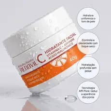 Renovil C Hidratante Facial Toque Seco Com Vitamina C 40g