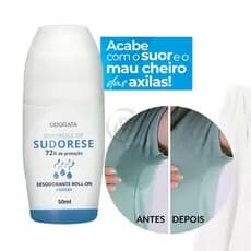 Desodorante Roll-On Controle de Sudorese 72h 50ml Unissex Tratamento Anti-Suor Combate o Suor Excessivo