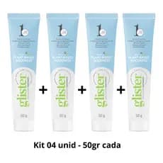 Creme Dental Glister - Kit com 4 unidades (50g Cada)