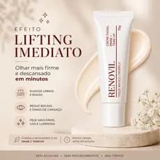 Serum Efeito Lifting Imediato Reduz a aparência de rugas linhas e bolsas Pele mais firme e descansada
