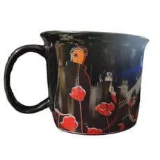 Caneca Porcelana Akatsuki Nuvem Naruto Shippuden 280Ml