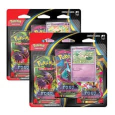 Pokémon TCG Blister Triplo ME02 – Fogo Fantasmagórico Copag • 3 Boosters + Carta Promo