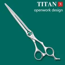 TITAN Tesoura Profissional De 7,5 Polegadas De Corte Para Animais De Estimação Cães