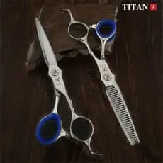 Tesoura De Cabeleireiro Titan Profissional De Ouro Corte