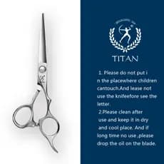 Tesoura De Barbeiro Profissional TITAN , Desbaste Para Corte De 6 Polegadas/6.5/7