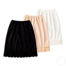 Saia Anagua Saiote Feminina Segunda Pele Renda Senhora Roupa De Baixo Sem Transparência Moda Intima