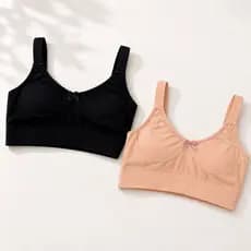 Kit 2 Sutiã Sem Bojo Reforçado 100% Algodão Cotton Tecido Duplo