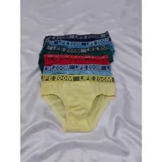 KIT 6 Cuecas SLIP Infantil C/cós algodão