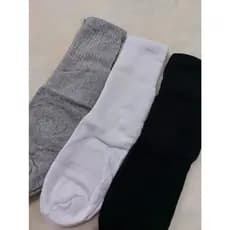 KIT 6 PARES MEIA MASCULINA ESPORTIVA CANO ALTO