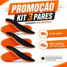 Palmilha Ortopédica em Gel Esporão para Sapatos Botas Coturnos