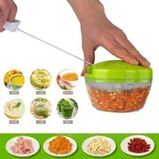 Triturador Alho Manual Processador Picador Fatiador Legumes Alimentos 500ML