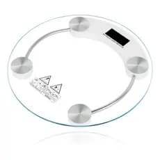 Balança Corporal Digital Vidro Peso Até 180kg Transparente Bateria Tipo 3v