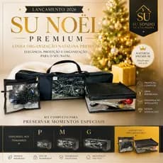 SU NOËL PREMIUM ✨ Kit Organizador de Natal Completo | Bolsa para Árvore + Organizadores Premium