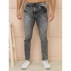 Calça  Jeans Masculina  Com Elástano