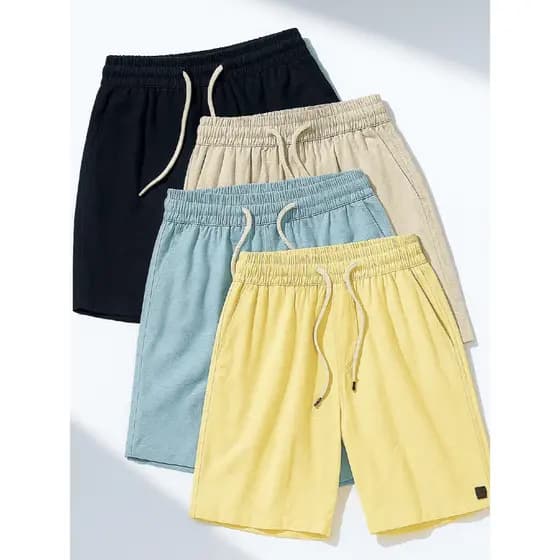 Bermuda Masculina de Linho | Ideal para Férias e Praia