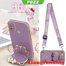 Capinha Motorola G10 CAPA MOTO G20 G30 Softcase De Galvanizado À Prova De Choque Corda Para Pendurar DDDWDKT01