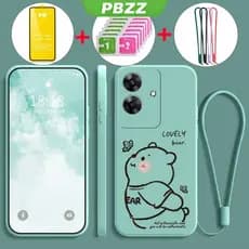 Capa Para realme note 60 60X De Telefone Softcase De Líquido À Prova Ur