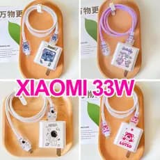5IN1 XIAOMI 33W Carregador Protetor De TPU Cinza Capa Do Bobinador De Cabo Moda 33W 11 Youth/10/Redmi K40/K40 Pro + K30