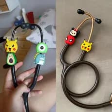 Estetoscópio / Decoração de Estetoscópio Fofo / Acessórios para estetoscópio pediátrico / Estetoscópio de Enfermagem Ace