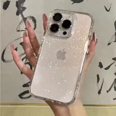Adequado para o iPhone 16 11 12 13 14 15 Pro Max Caixa Telefônica Transparente Brilho Fino Apple Caixa Protetora Simples
