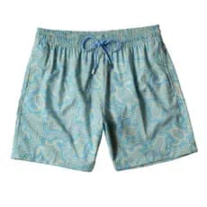 Shorts de praia masculinos estilo estampado calção de banho elástico de secagem rápida pode ser lançado calças de três p