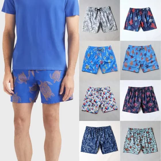 Bermudas Elásticas Masculinas Praia - Confortável, Ajustável e Versátil