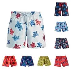 Bermuda Masculina Shorts De Surf De Secagem Rápida Elásticos De 4 Vias