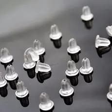 Tarraxa de Silicone para Brinco - 10 pares de tarraxa