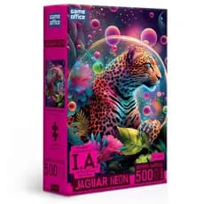 Quebra-Cabeça IA Jaguar Neon - 500 Peças NANO Game Office