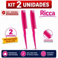 Kit 2 Pente Ricca Desembaraçante Ref 2404
