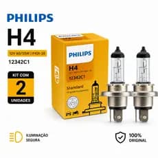 Par Lampada Philips Halogena H4 12v 60w/55w Standard 12342c1
