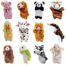 PEEWANY1 Fantoche De Mão Animal Koala Bebê Bichos De Pelúcia Educação Infantil Aprendizagem Fantoches De Crianças