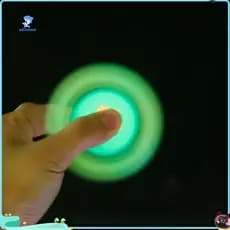 wirlsweal Brinquedo Magnético Fidget Quiet Spinner Portátil Brilhante Para Alívio Do Estresse Giratório Divertido Crianç