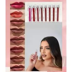 KIT 8 Batom Lip Gloss Liquido Matte Alta Duração presente Dia Das Mães  Bobbi rara BO-011