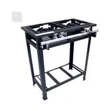 Fogão Industrial 2 Bocas Queimador Duplo Baixa Pressão 30x30cm