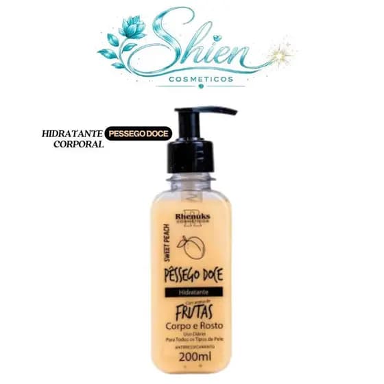 Hidratante Corporal Corpo e Rosto Pessego Doce 200ml Rhenuks (Afilhado)