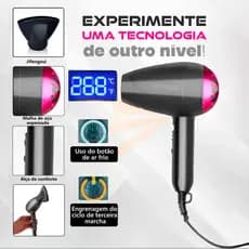 Secador Bivolt Inteligente Com Controle De Temperatura Secador De Cabelo Inteligente