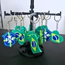 Chaveiro Lembrancinha do Brasil Copa do Mundo Kit 10/20un Alta Definição - ENVIO RÁPIDO