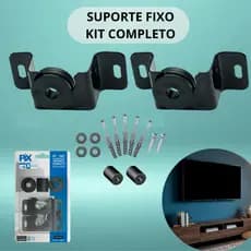 Suporte TV Monitor Fixo Universal PIX LED LCD Parede 10 24 32 40 43 50 55 60 65 75 85 100 Polegadas