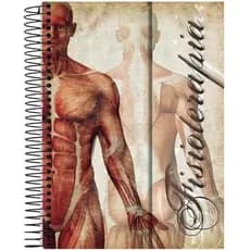 Caderno Fisioterapia Capa Dura 80 Folhas 1 Matéria